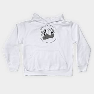 Burns Bras Not Witches Kids Hoodie